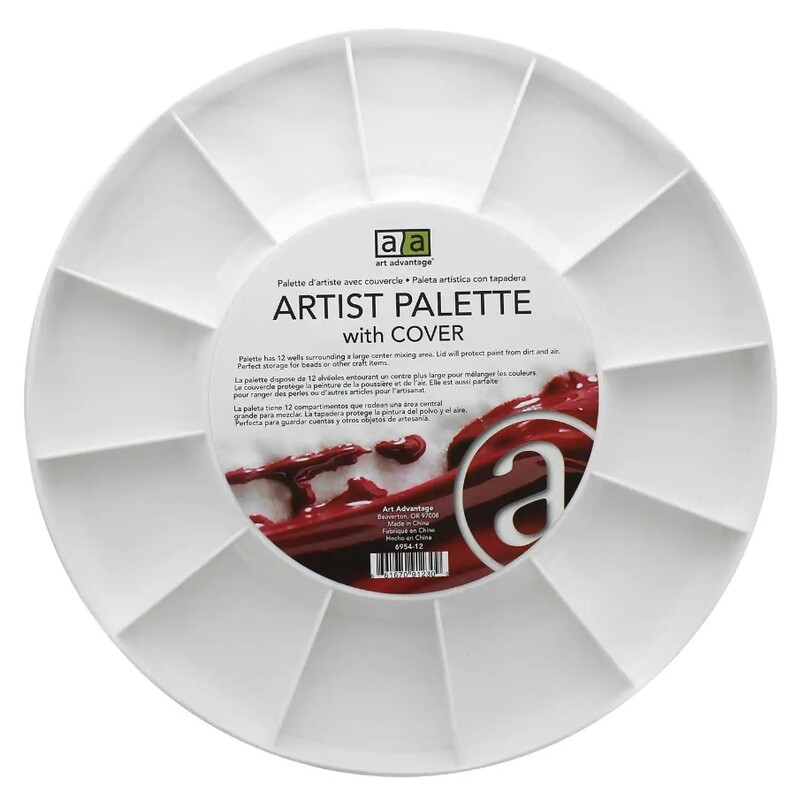 Art Advantage Artist Palette With Cover Round   3198197869 