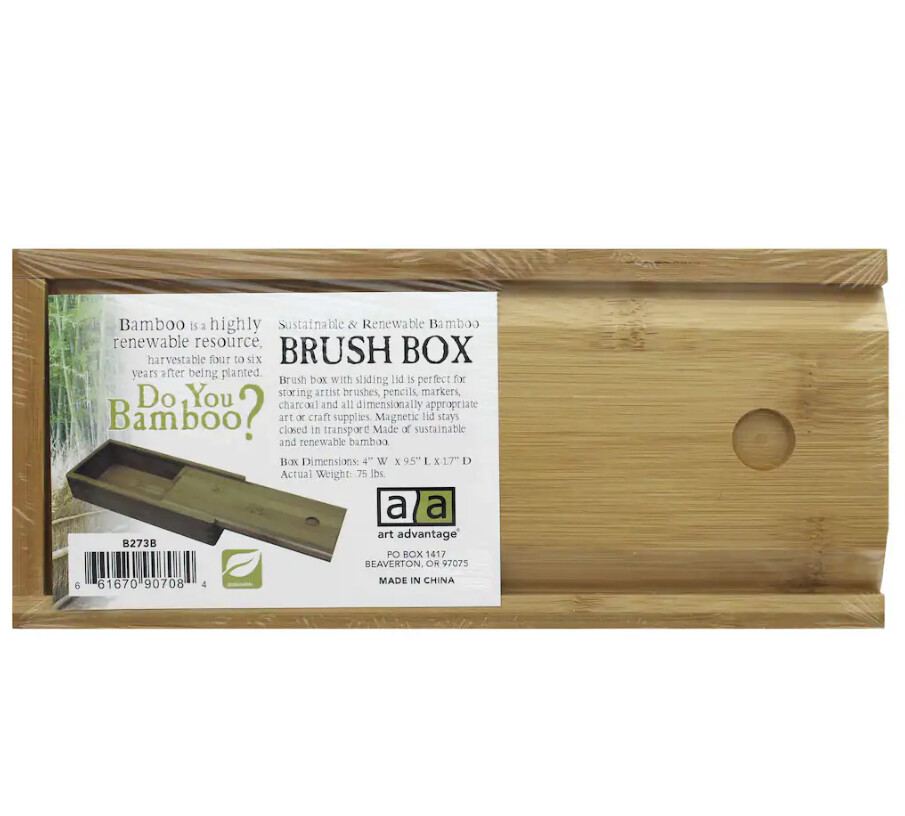 Art Advantage Bamboo Brush Box