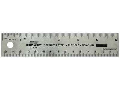 Pro Art 6" Stainless Steel Ruler