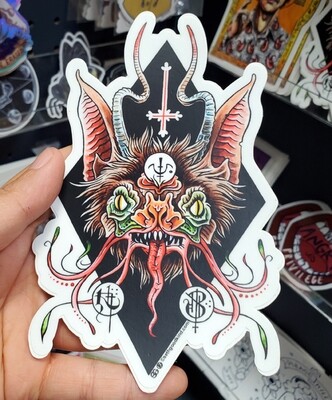 Bat Demon - Sticker by Seth Goodkind