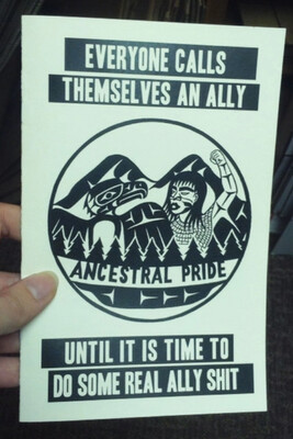Everyone Calls Themselves An Ally Until It Is Time To Do Some Real Ally Shit - Zine by Xhopakelxhit