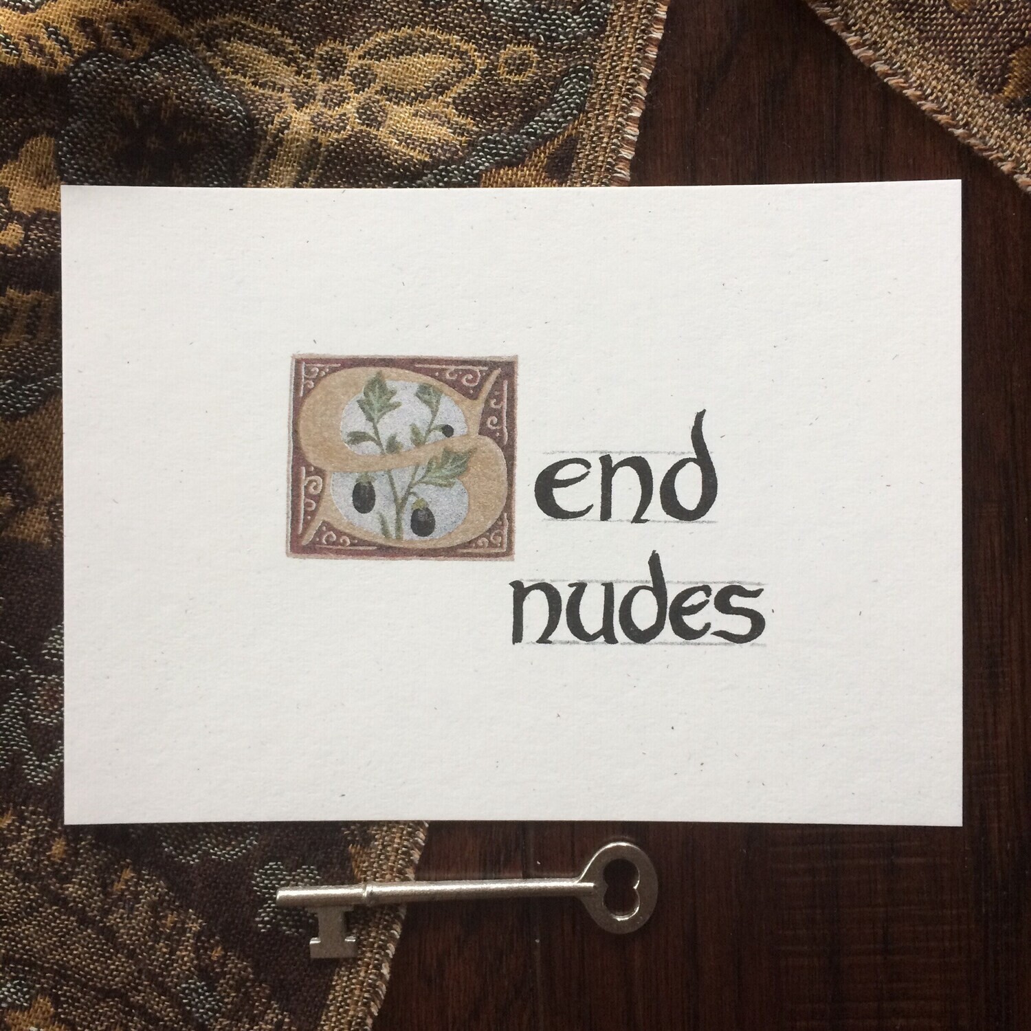 Send Nudes - Riso Print by Megan Wyreweden
