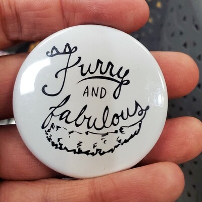 Furry and Fabulous - Button by Natalie Dupille