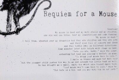 Requiem for a Mouse - Postcard by Aaron Morgan