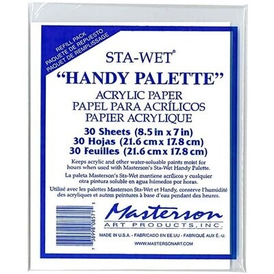 Masteron Sta-Wet Handy Palette Acrylic Sheets