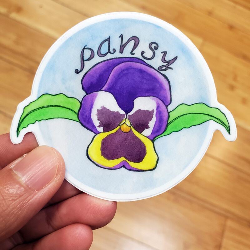 Pansy - Sticker by Hayden Stern