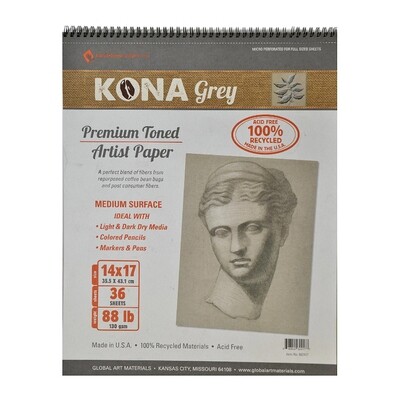 Kona Gray Toned Artist Paper Pads