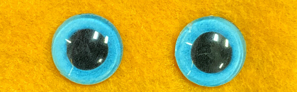 Owl Round Glass Eyes