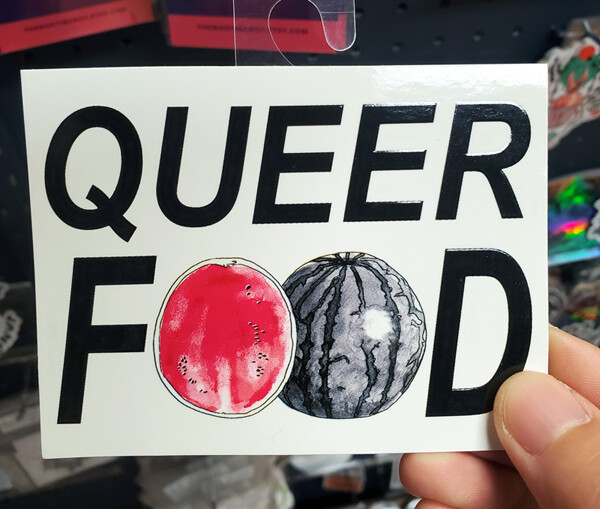Queer Food Watermelon - Sticker by Robin Elan
