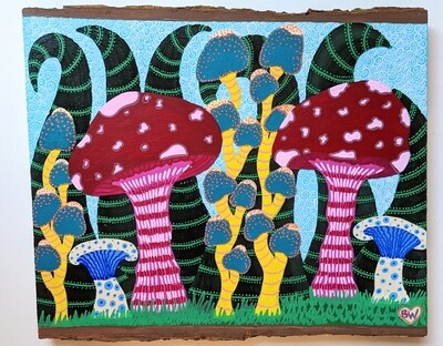Shroomscape - Original by Brandy Wolff