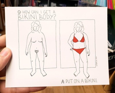 Bikini Body - Postcard by Natalie Dupille