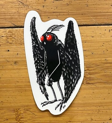 Lil' Mothman - Sticker by Vladimir Verano