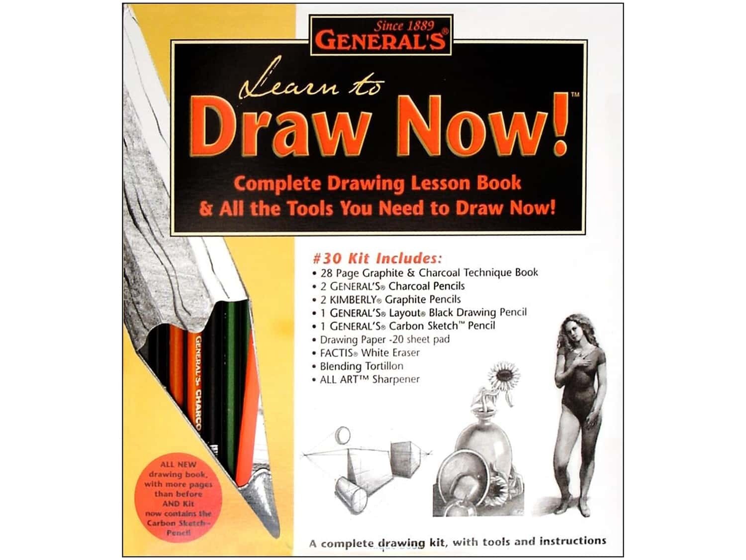 General's How to Draw Graphite and Charcoal Kit