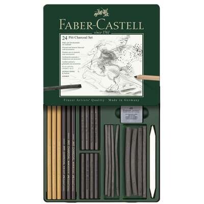 Faber-Castell 24 Pitt Charcoal Set