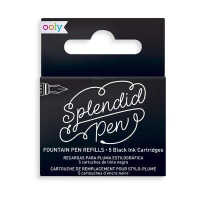 Ooly Fountain Pen Ink Refills - Black