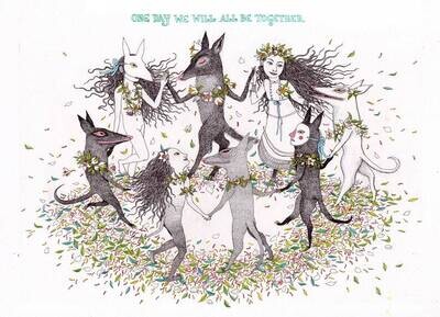 One Day We Will All Be Together - Print by Magda Boreysza
