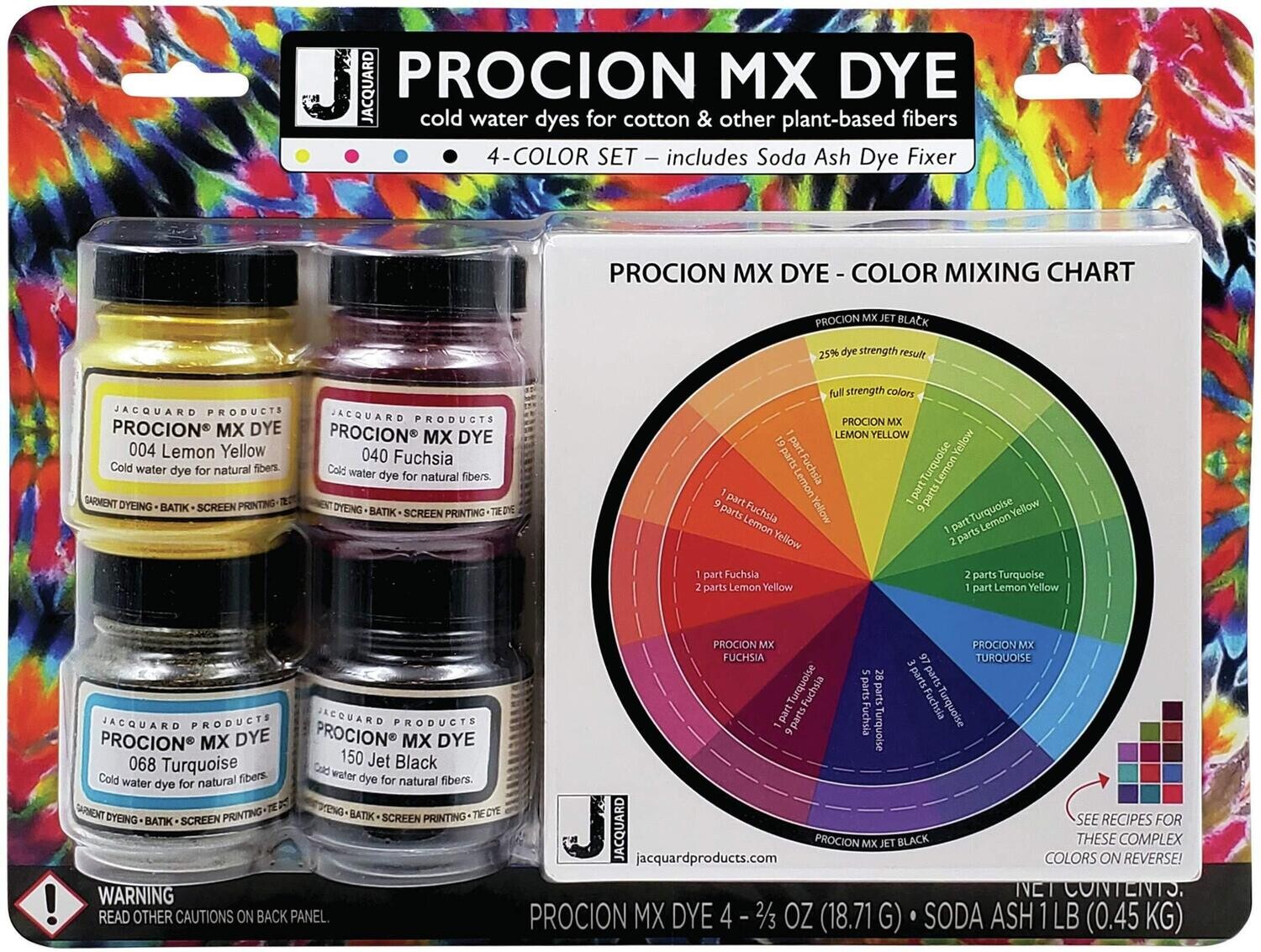 Procion MX 4-Color Set with Soda Ash