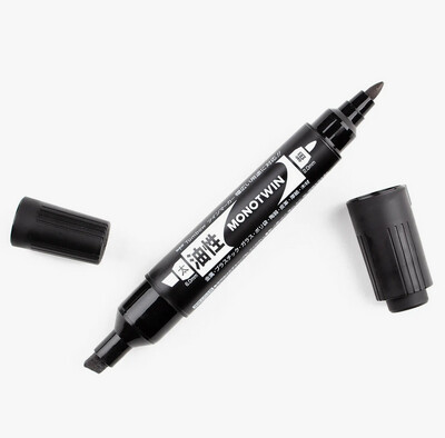 Tombow Monotwin Bold Permanent Marker Black