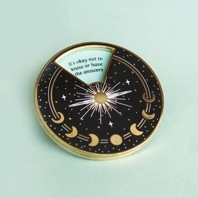 The Gray Muse Bold Affirmations Interactive Spinner Enamel Pin