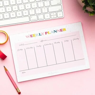 The Gray Muse Weekly Planner Notepad