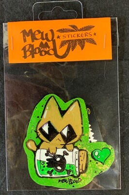 Mew Blood - Handpainted Stickers by Tony Wetz