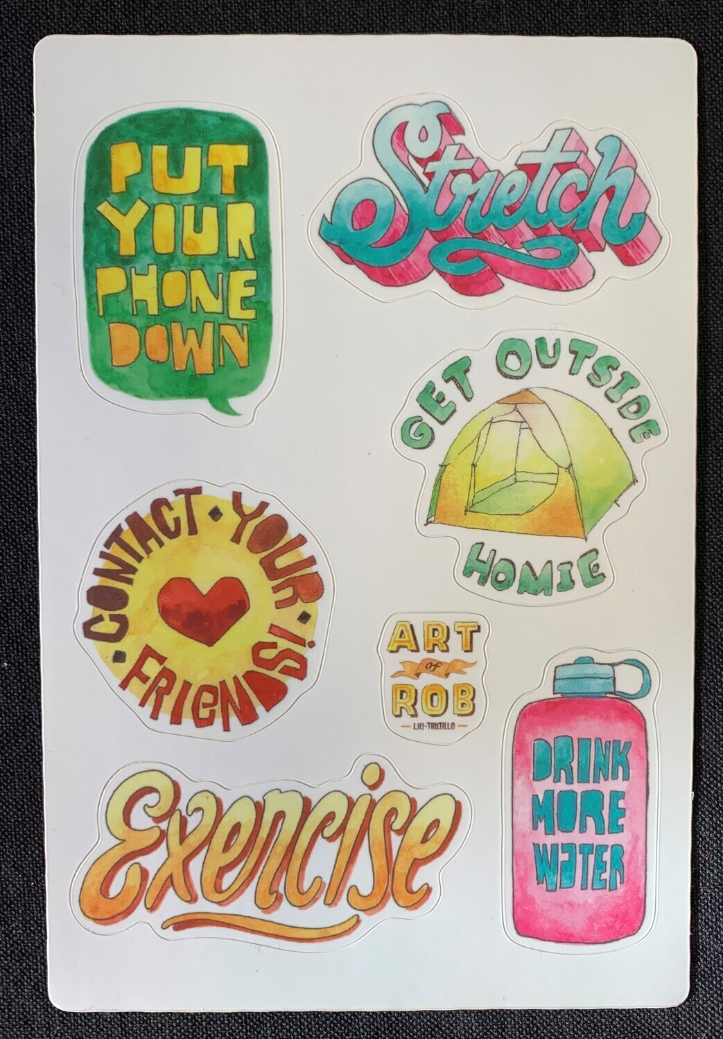Self Care Sticker Sheet from Art of Rob