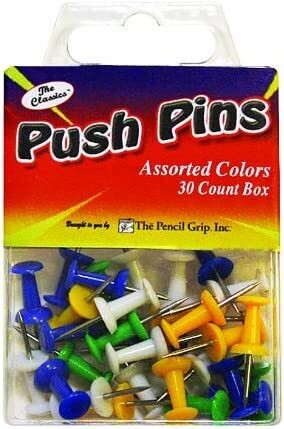 The Pencil Grip - Assorted Color Push Pins