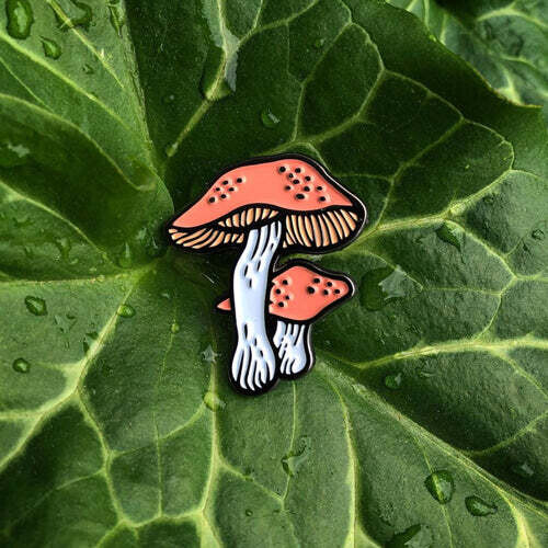 Mushroom - Enamel Pin from Print Ritual