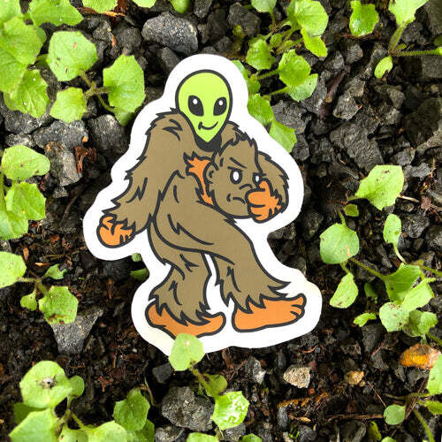 Sasquatch Alien - Sticker from Print Ritual