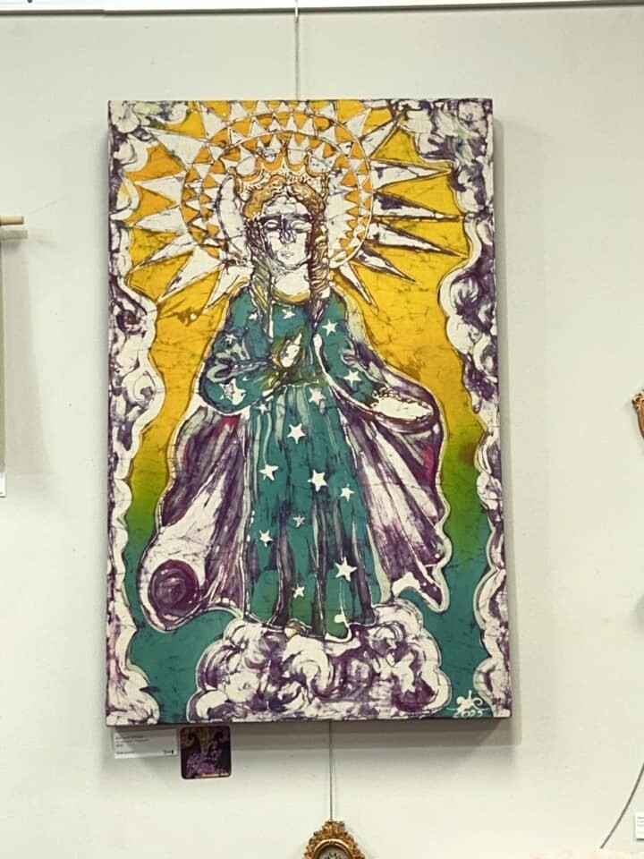 Our Lady of Hope - Batik by An-Margrith Erlandsen