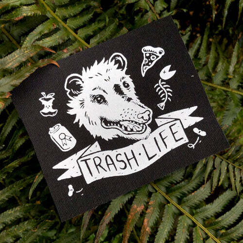 Trash Life Possum - Patch by Print Ritual