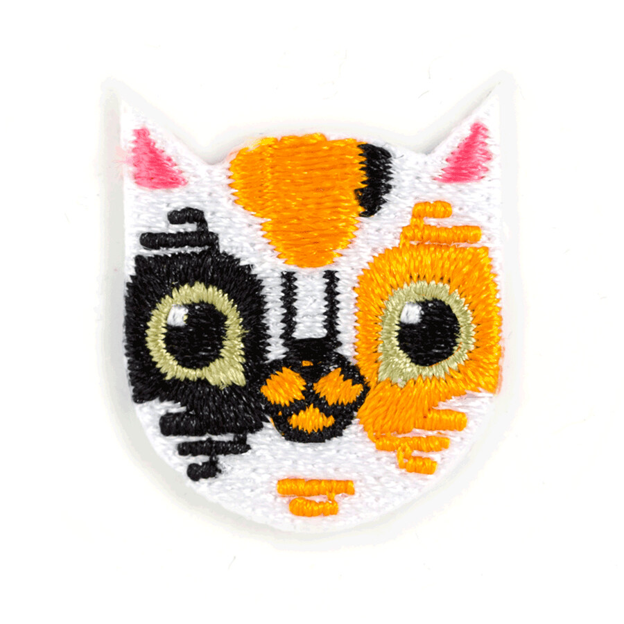 Calico Cat - Embroidered Sticker Patch by These Are Things