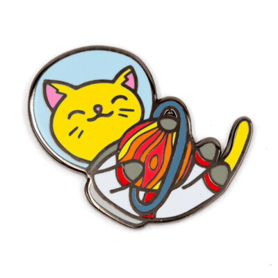 Astronaut Cat - Enamel Pin by These Are Things