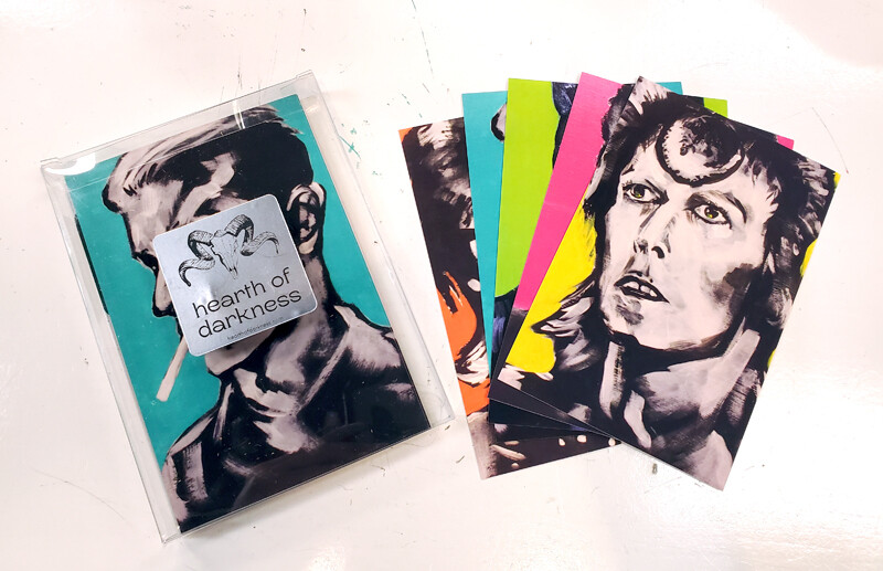 Five Faces of Bowie Pack - Postcards by Danielle Mapes