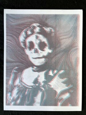 Victorian Ghost - Stereoscopic Print by Laura Emery