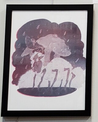 A Little Rain - Stereoscopic Print by Alyx Dopp