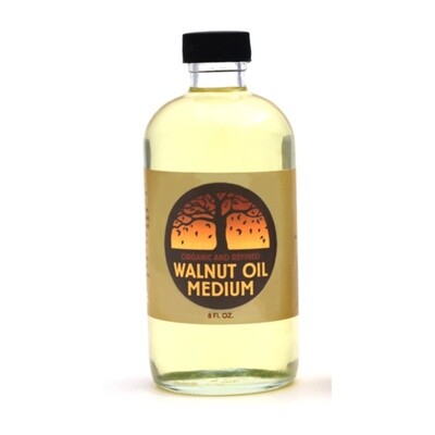 Natural Earth Paint Refined Walnut Oil Medium, 8 fl oz.