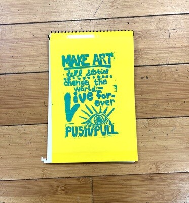 Push/Pull Make Art Sketchbook, 60lb paper, 30 sheets, 6" x 9" (portrait)