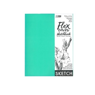 Pro Art Premier Sketch Book 8.5"X 11", 60lb Flex Cover 120 sheets