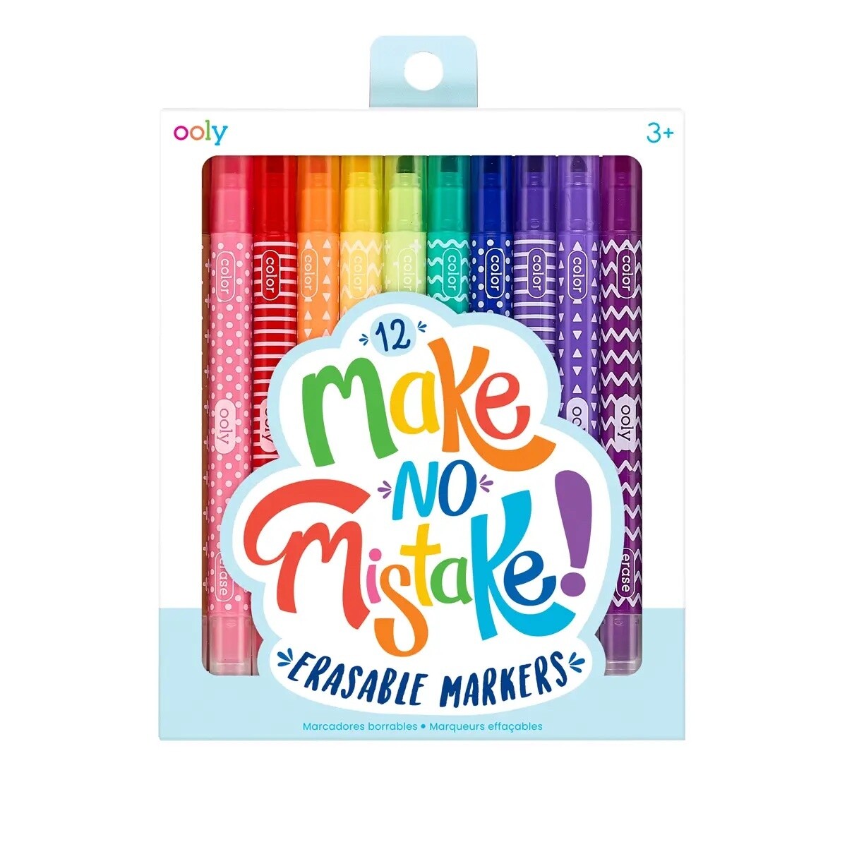 Ooly Make No Mistake Erasable Markers, set of 12