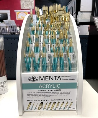 Royal Menta Acrylic Synthetic Blend Brushes, Series 98, Standard Handle