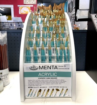 Royal Menta Acrylic Synthetic Sable Brushes, Series 78, Standard Handle