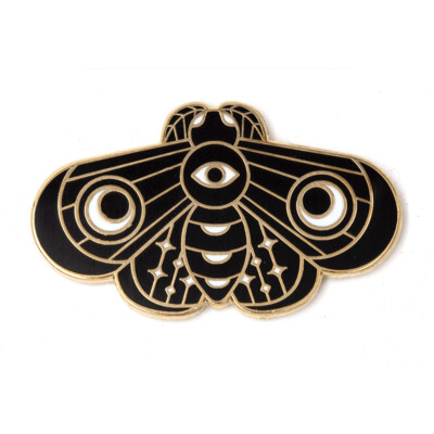 Lunar Moth - Enamel Pin by These Are Things