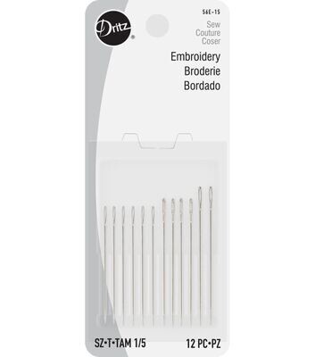 Dritz Assorted Embroidery Needles - Set of 12