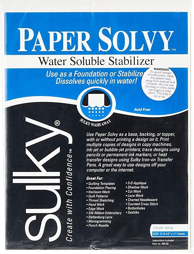 Sulky Water Soluble Stabilizers