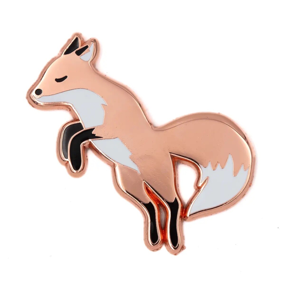Jumping Fox - Enamel Pin by These Are Things