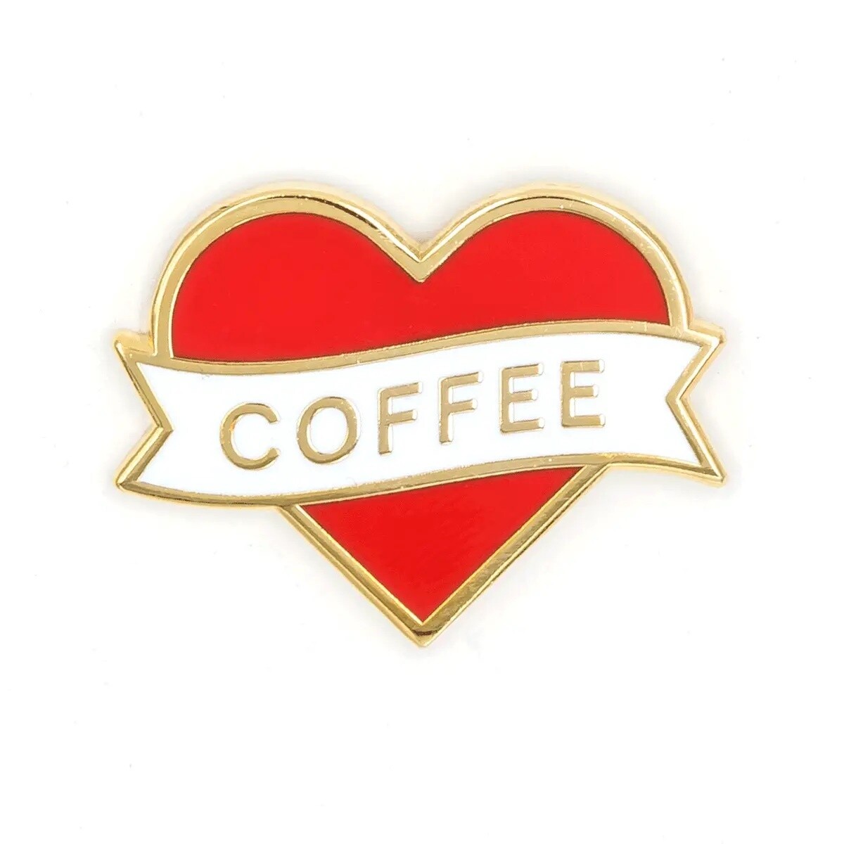 Heart Coffee - Enamel Pin by These Are Things