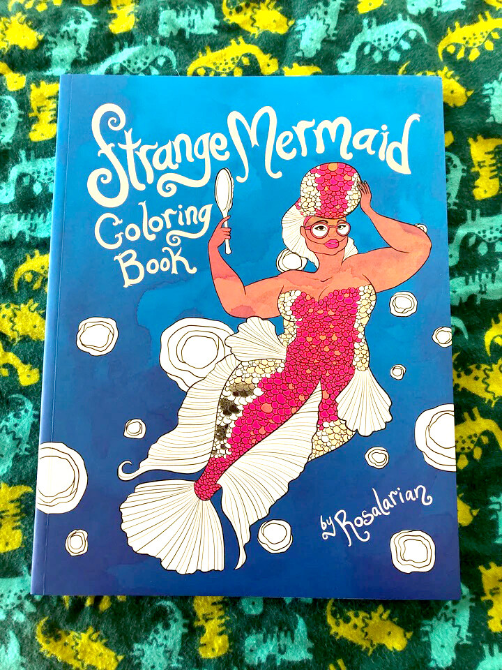 Strange Mermaid Coloring Book, by Rosalarian