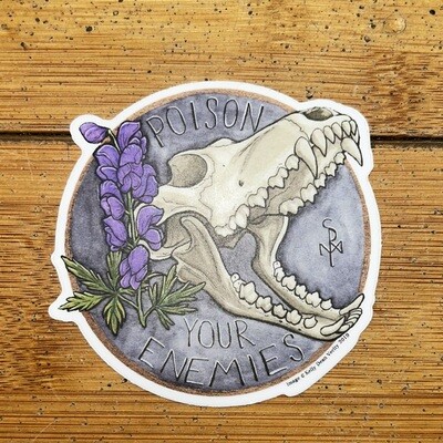 Poison Your Enemies - Sticker by Kelly Dean Verity