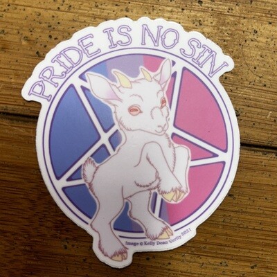 Pride Is No Sin (Bi Pride) - Sticker by Kelly Dean Verity